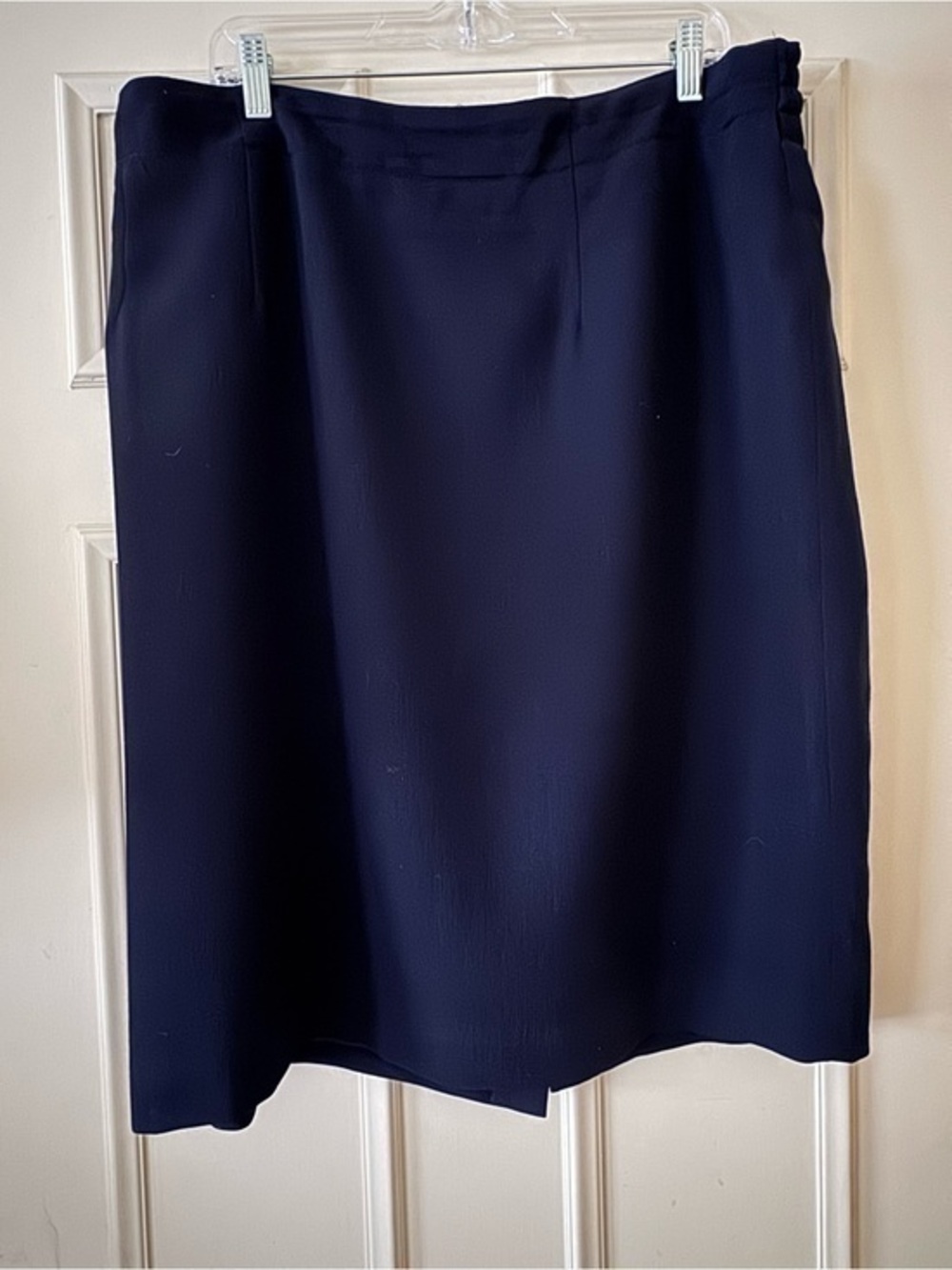 Gianni Classic Navy Straight Skirt - Women's Professional Skirt-Size 20